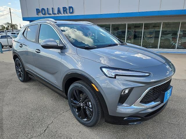 2026 Buick Encore GX Sport Touring in Moonstone Gray Metallic — front three-quarter view